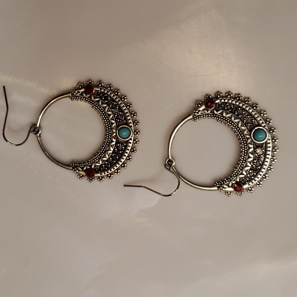 Gypsy Ethnic Tassel Unique Charms Dangle Drop Hook Earrings